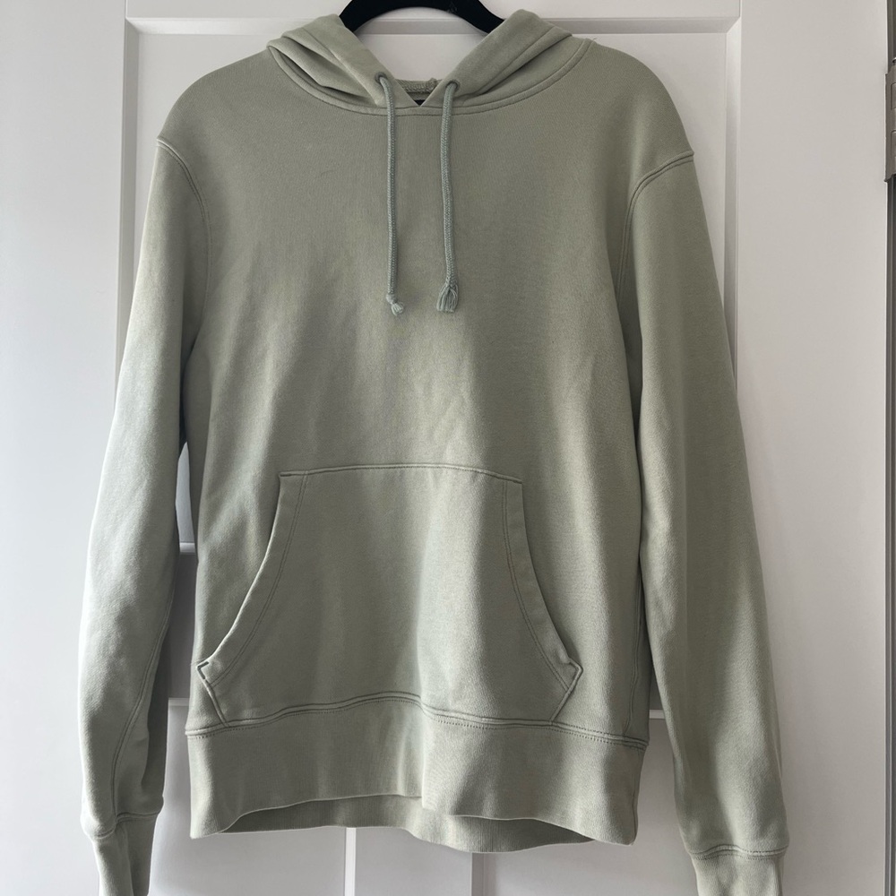 J. Crew Men's Light Green Hoodie Sweater